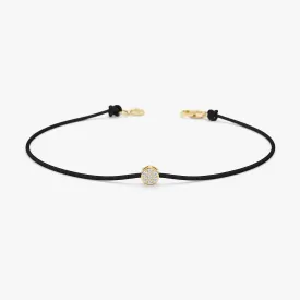 Diamond Disc String Bracelet, Maggie