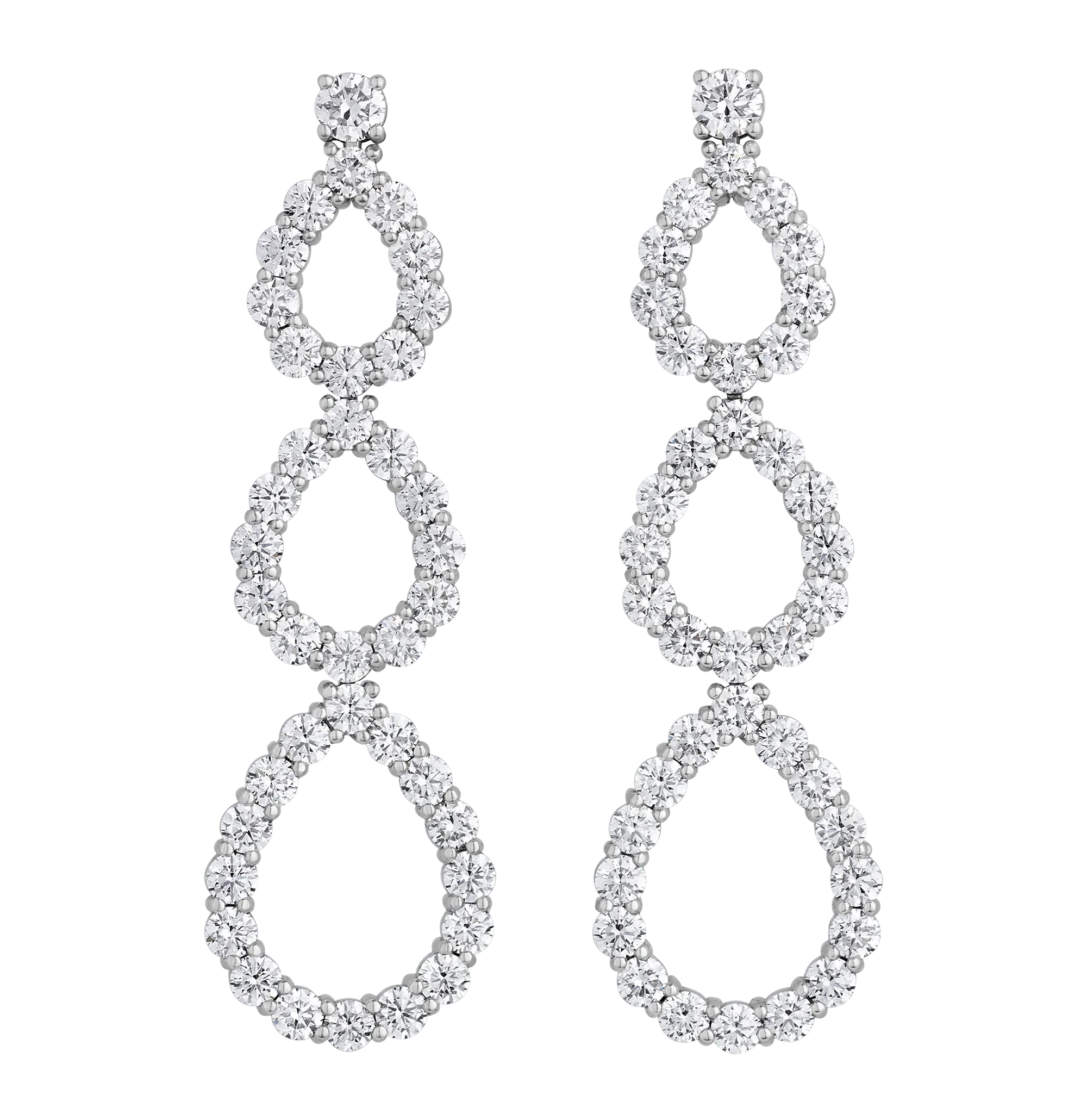 Diamond Drop Earrings, 4.50 carats