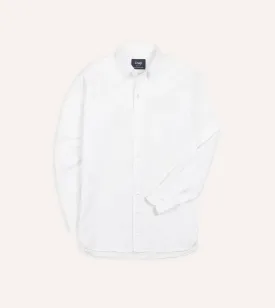 Drake's Oxford Button-Down Shirt / White