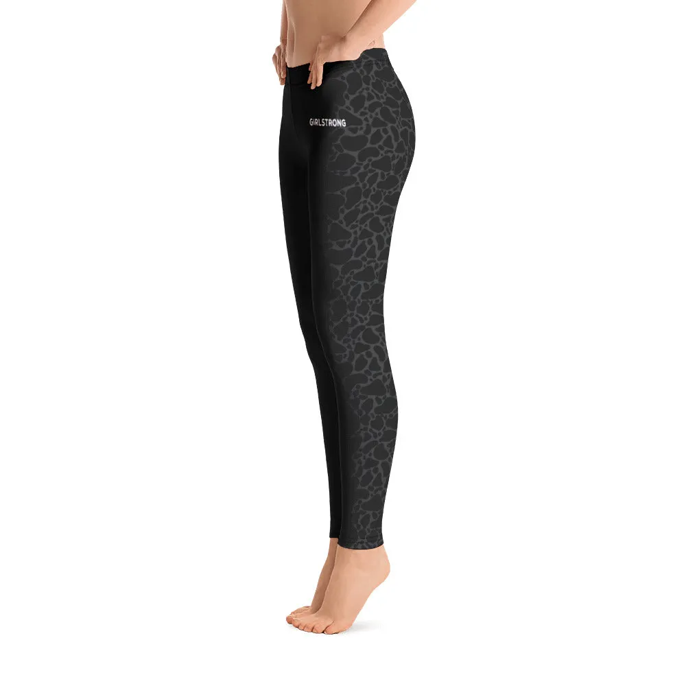 ELEVATED ESSENTIALS, SLIM AND SCULPT LEGGING BLACK LEOPARD