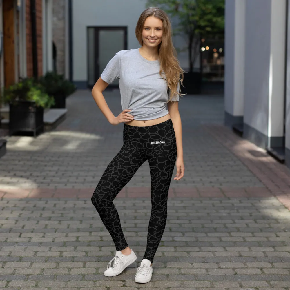 ELEVATED ESSENTIALS, SLIM AND SCULPT LEGGING BLACK LEOPARD