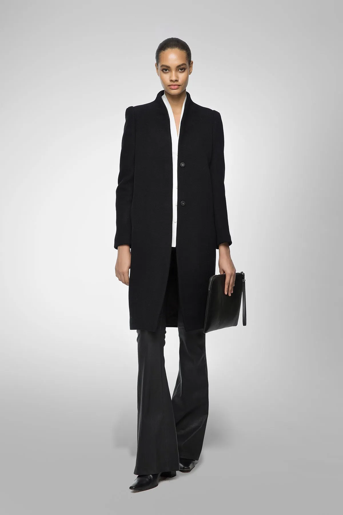 Elza - Black Wool Coat