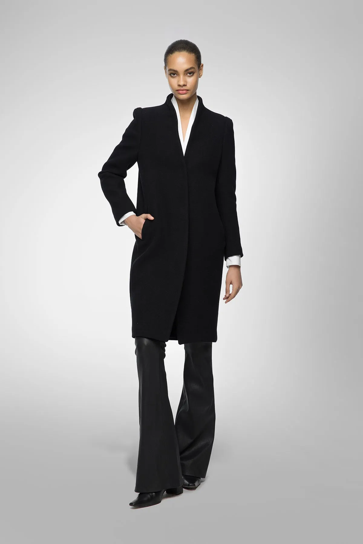 Elza - Black Wool Coat