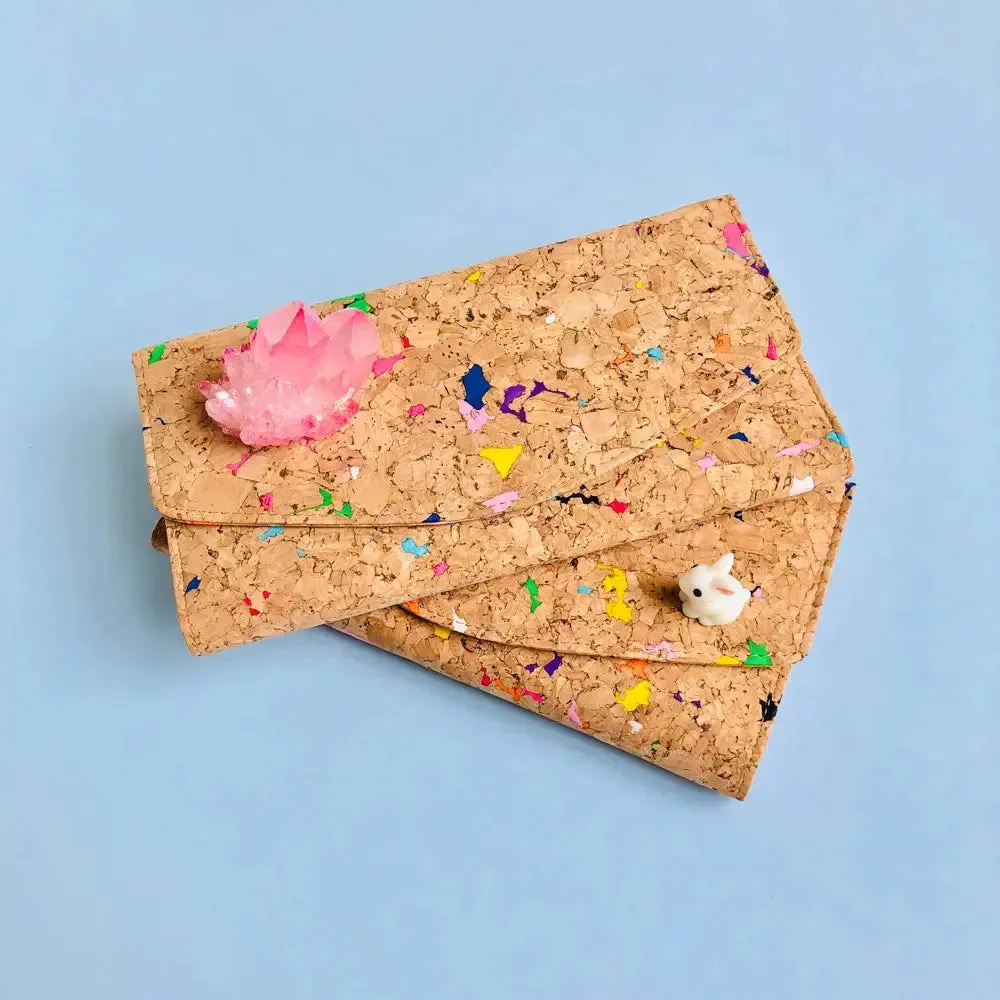 Emma cork wallet in Vivid By The Sea Collection