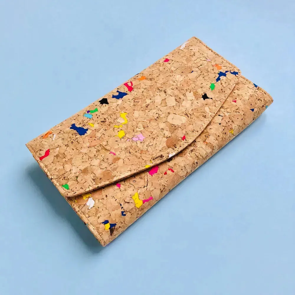 Emma cork wallet in Vivid By The Sea Collection