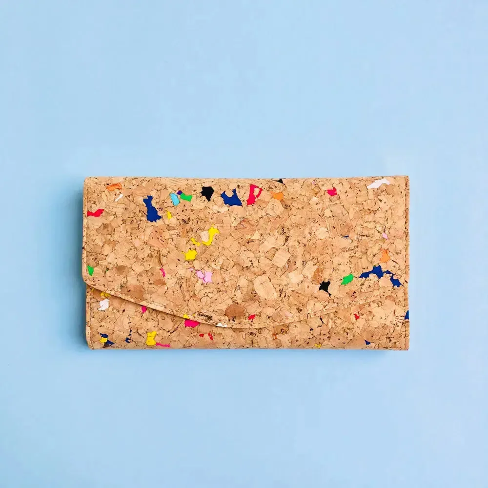 Emma cork wallet in Vivid By The Sea Collection