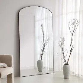 Emmy Extra-Large Black Arch Floor Mirror 180 x 100 cm