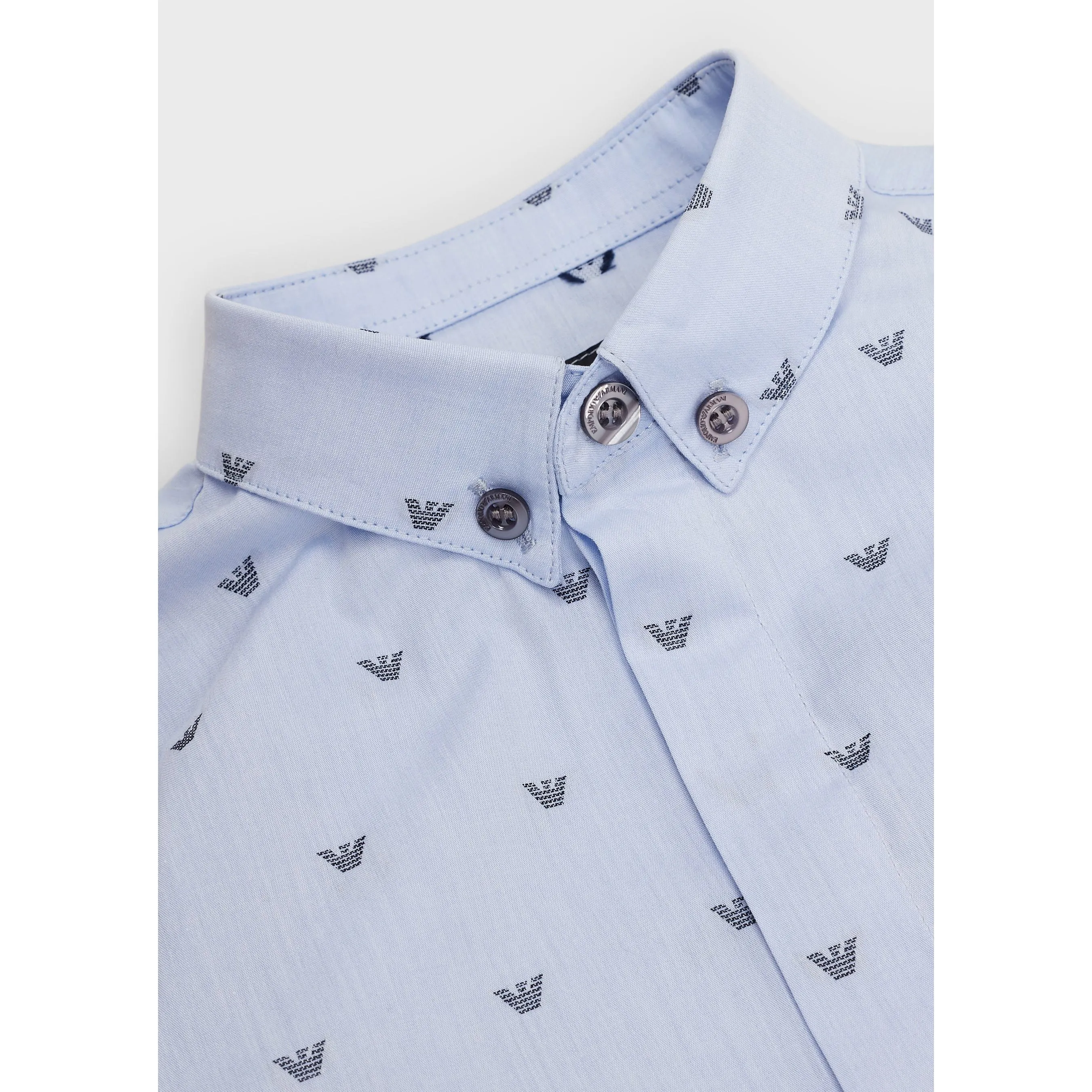 Emporio Armani Boys Blue Dress Shirt