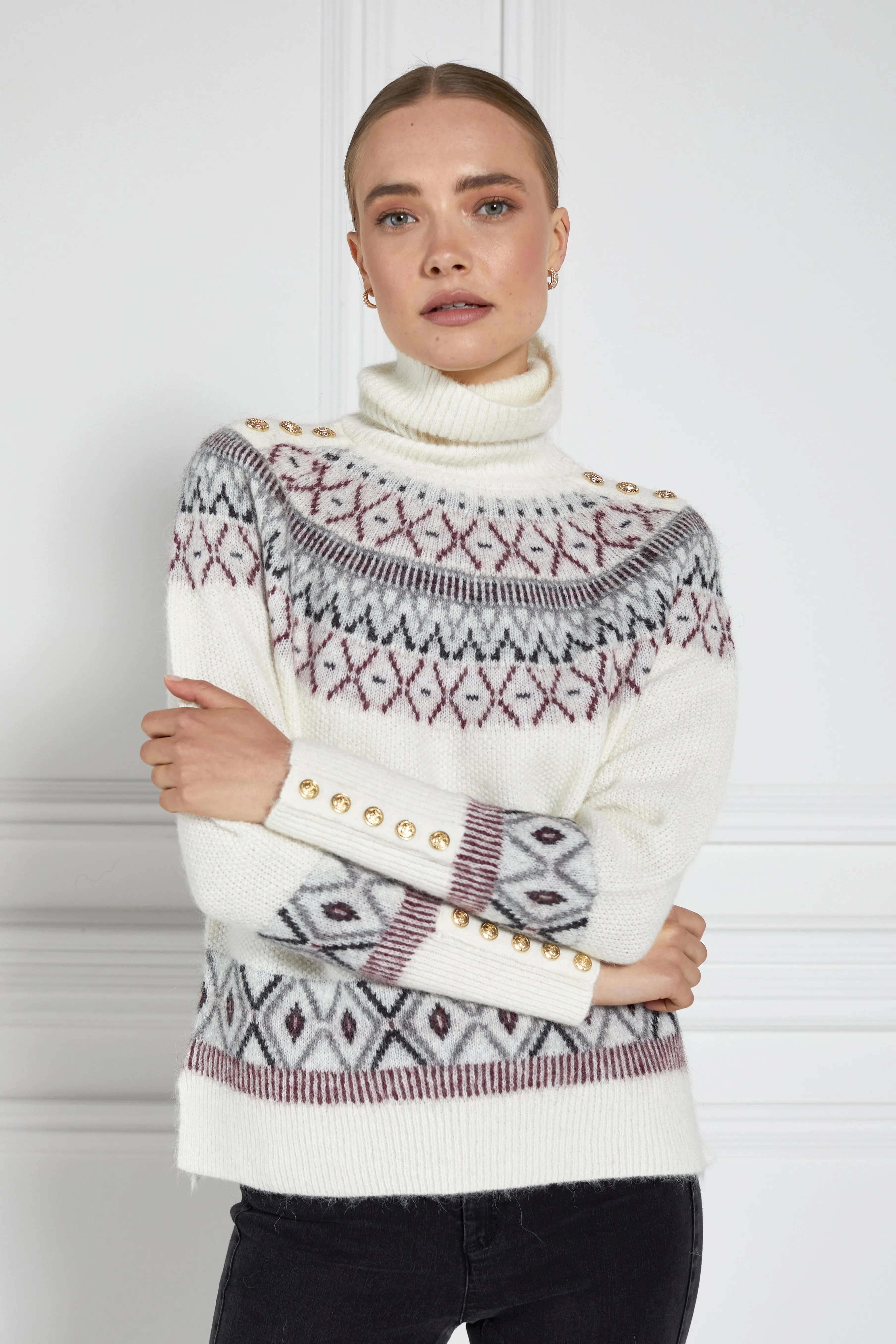 Fairisle Knit (Cream)