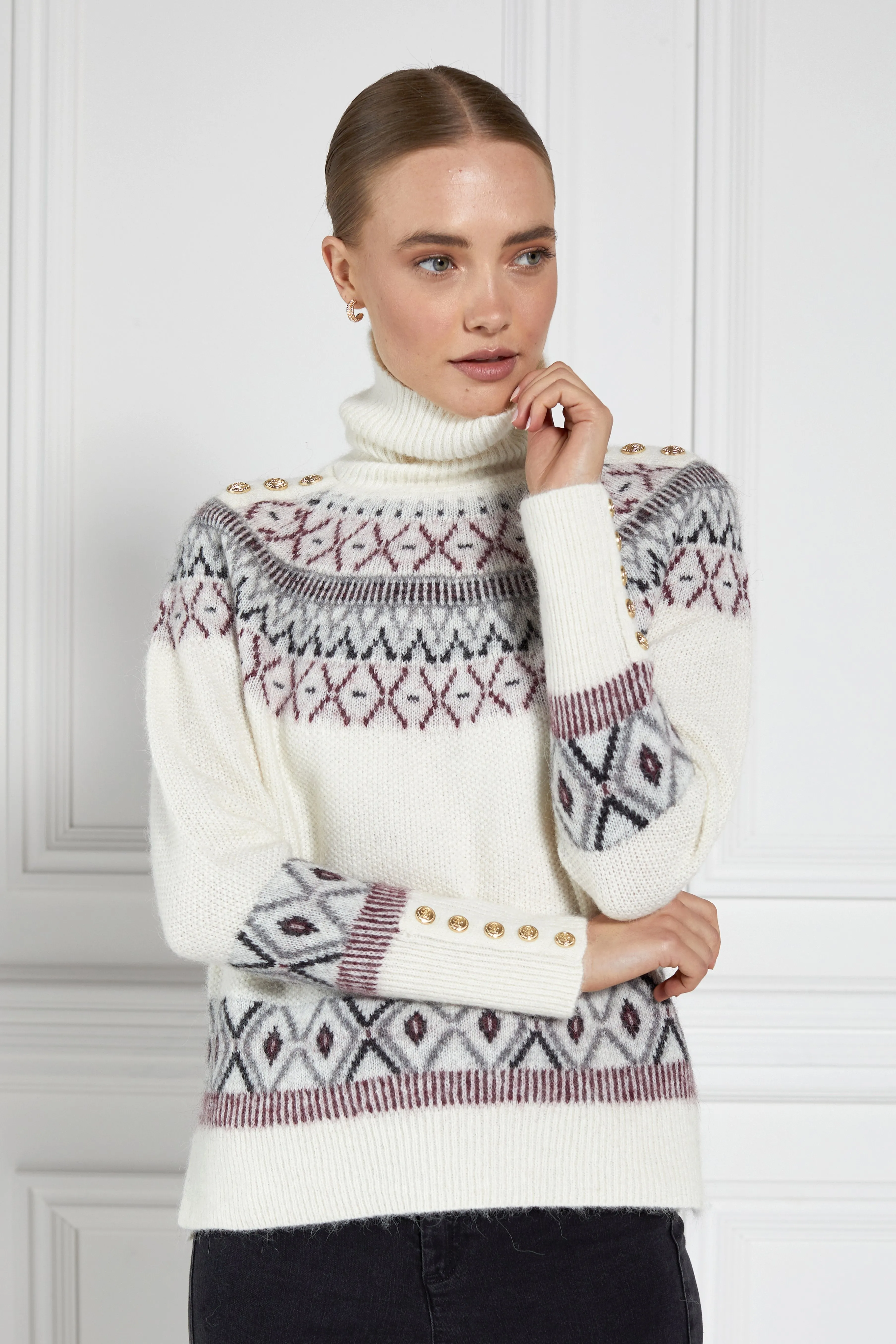 Fairisle Knit (Cream)