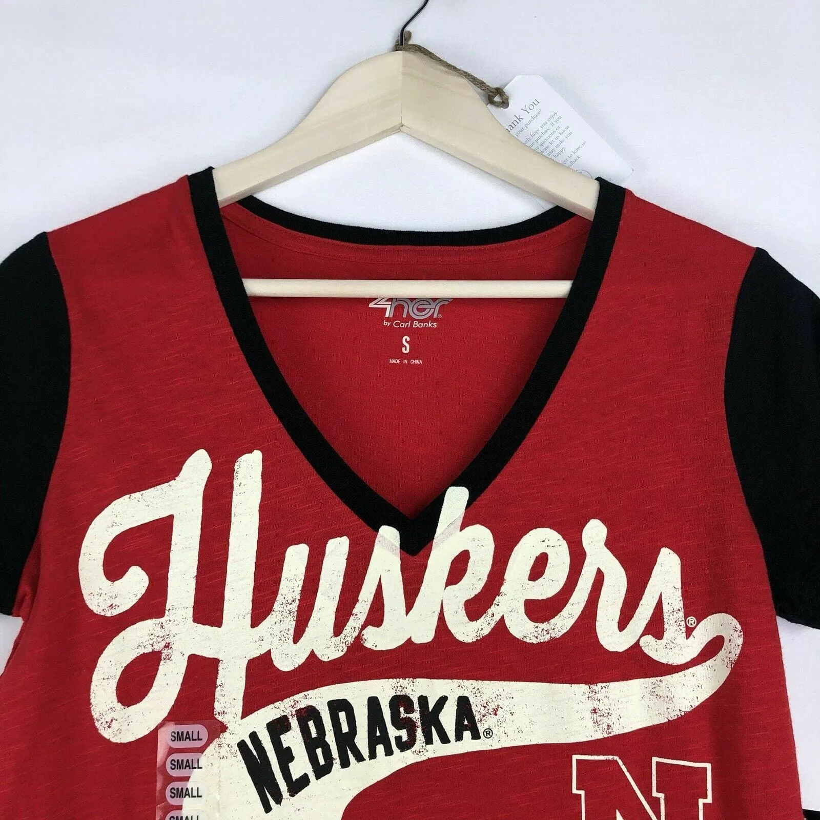 G-III G3 4her Womens Size S Red T-Shirt Nebraska Huskers