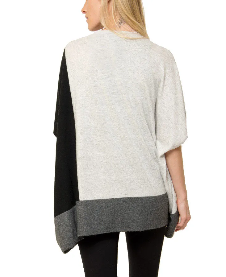 Jake Color Blocked Poncho