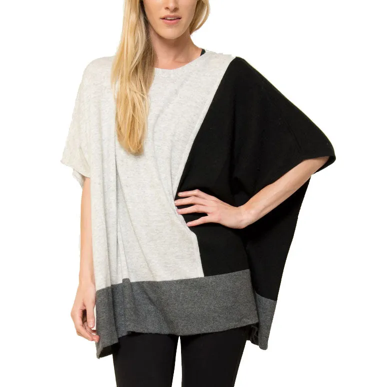 Jake Color Blocked Poncho