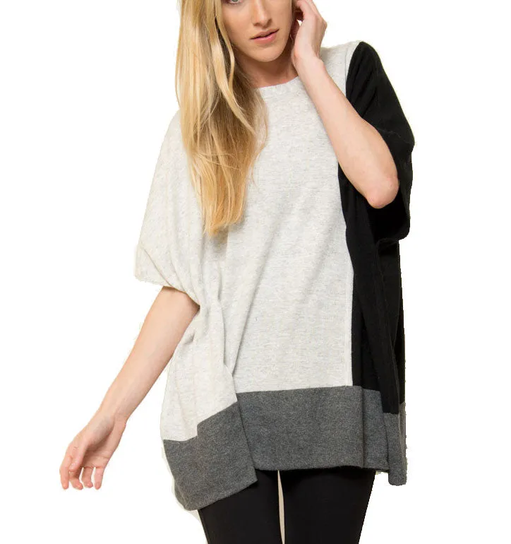 Jake Color Blocked Poncho