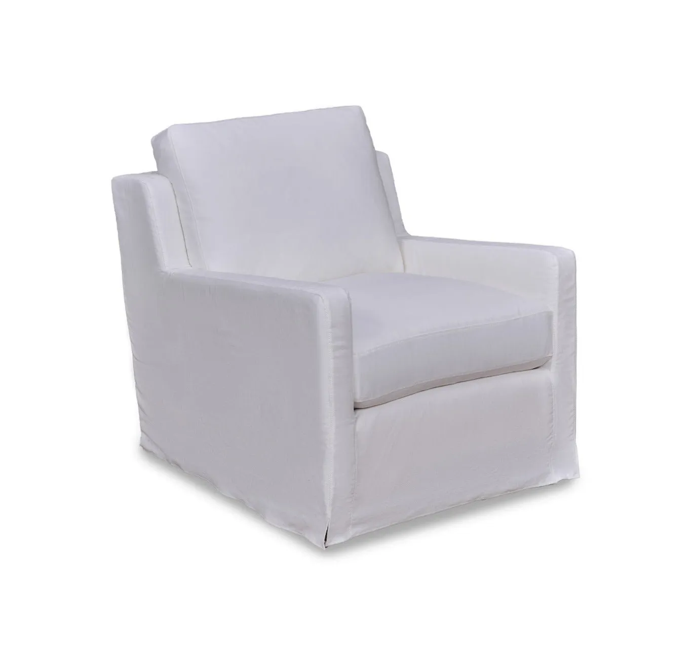 Lena Slipcovered Swivel Glider Chair