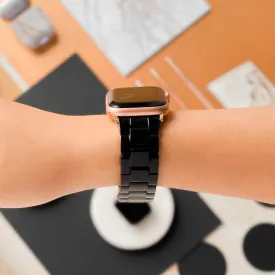 Luxe Black Apple Watch Strap