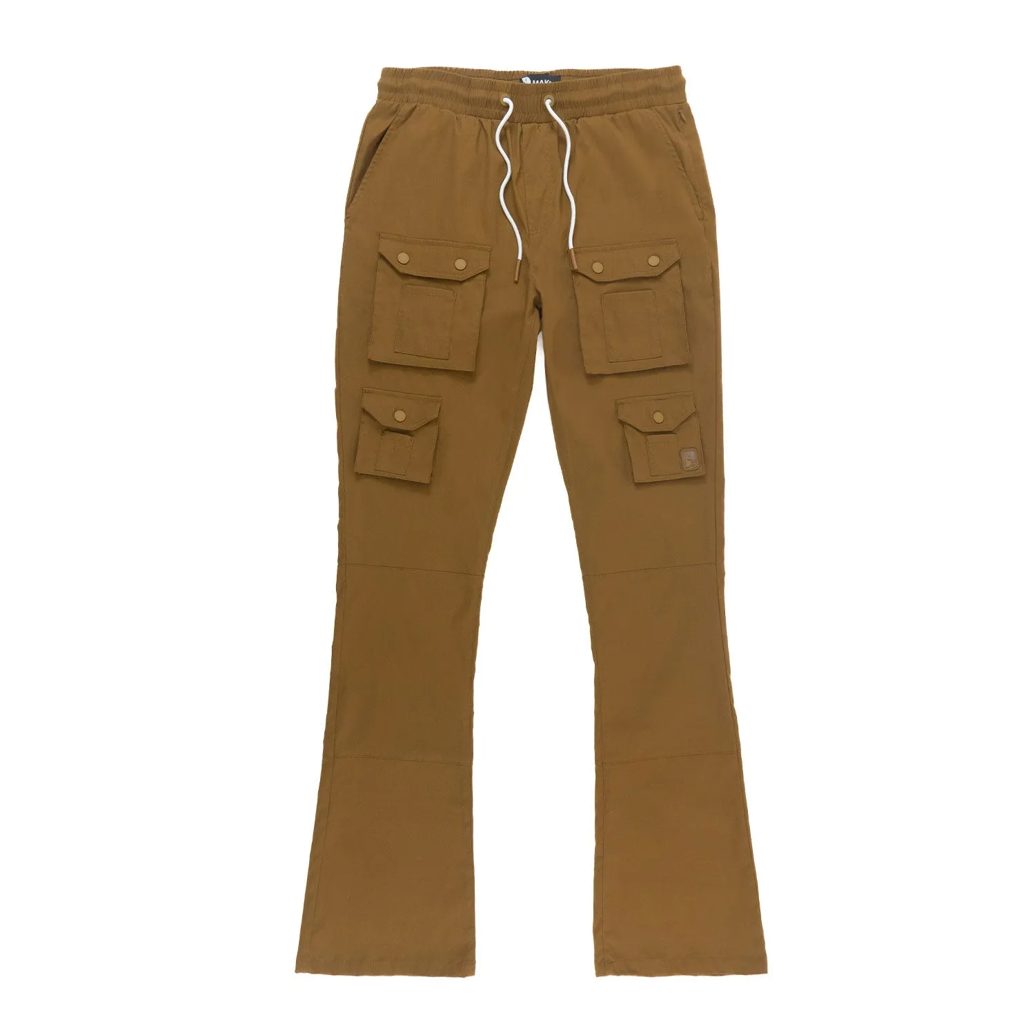 M1633 Colton 34” Stack Nylon/Spandex  Sweat Pants - Mocha