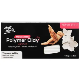 Make n Bake Polymer Clay Signature 400g (14.1oz) - Titanium White