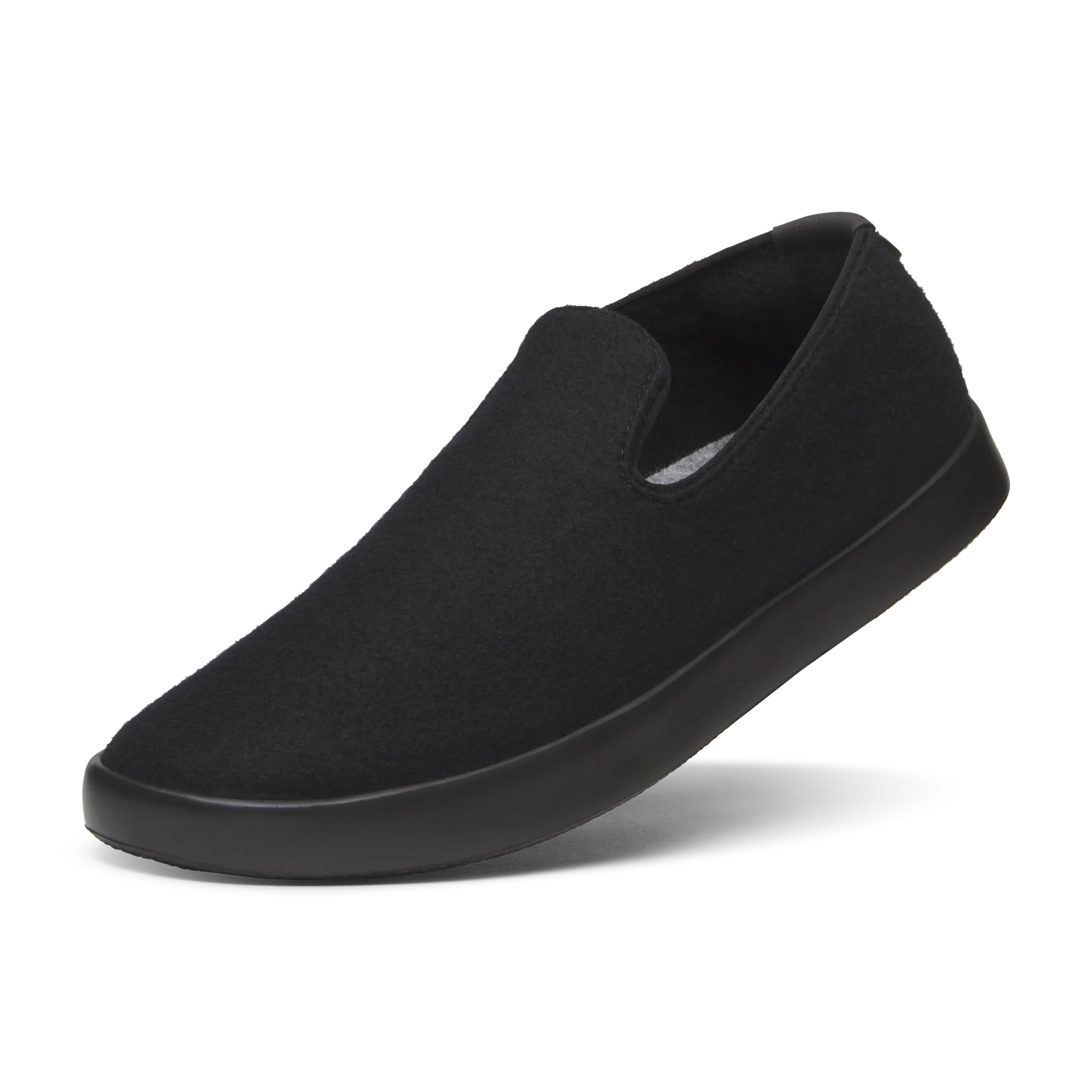 Men's Wool Loungers - Natural Black (Natural Black Sole)