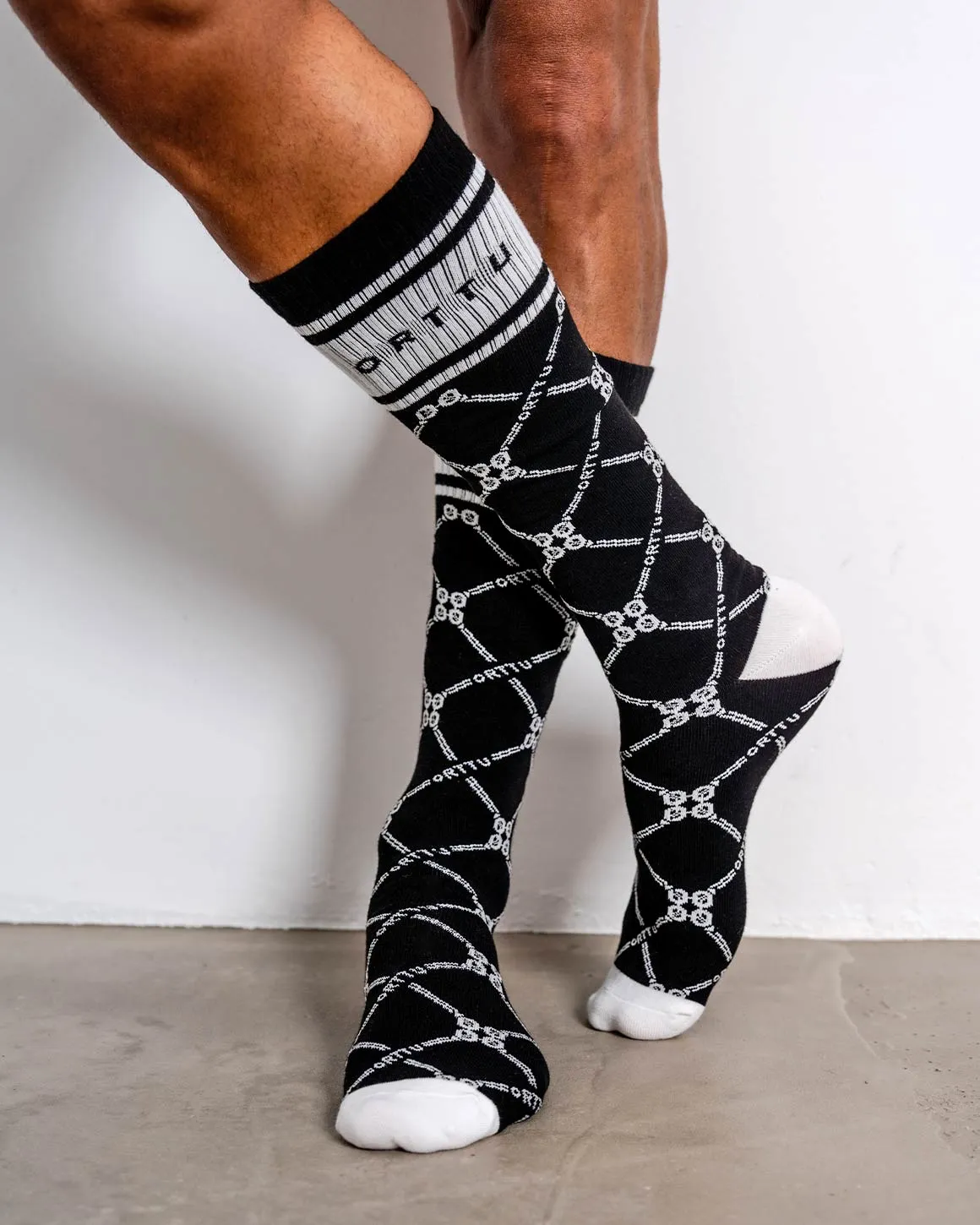 Monogram Socks Black