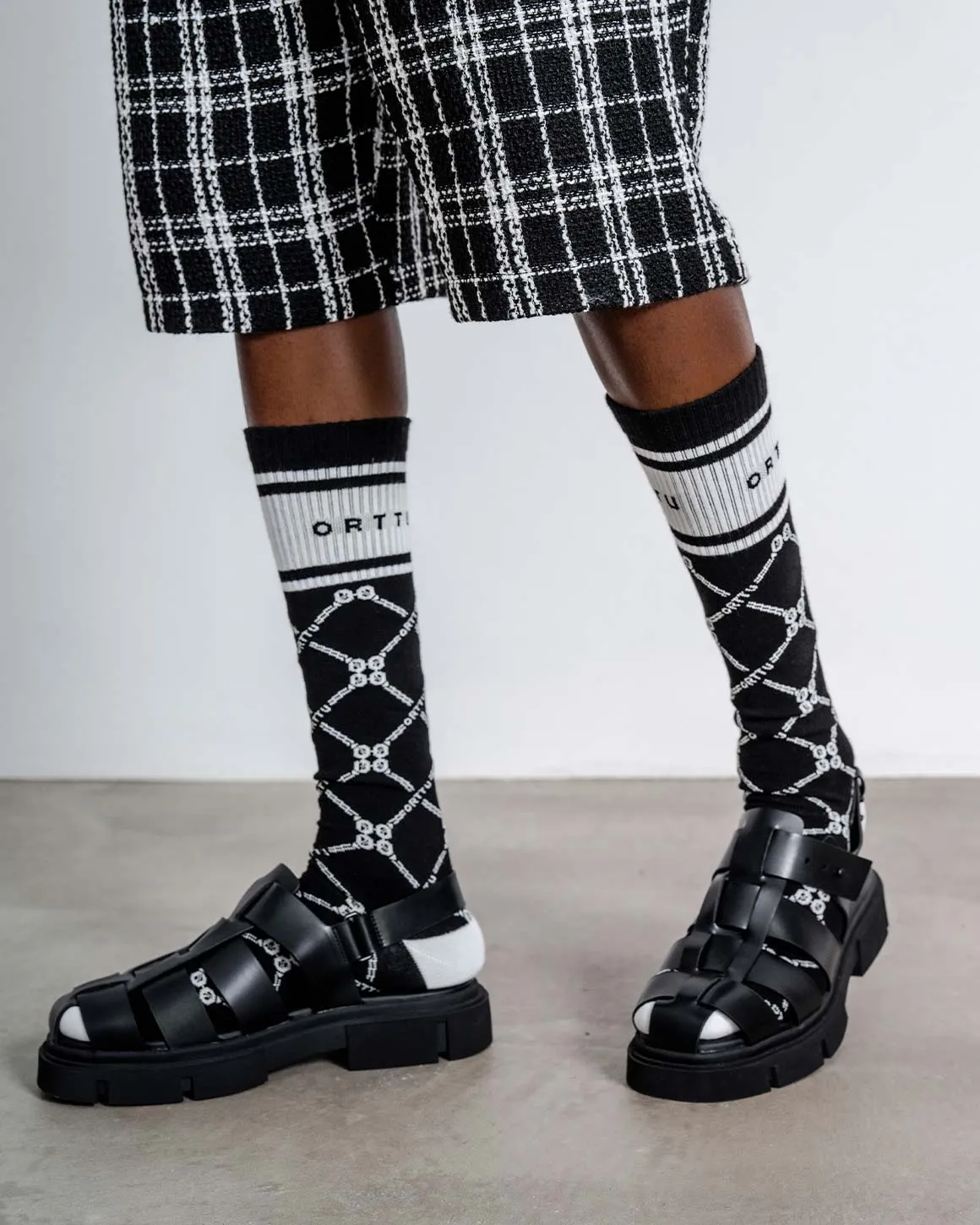 Monogram Socks Black