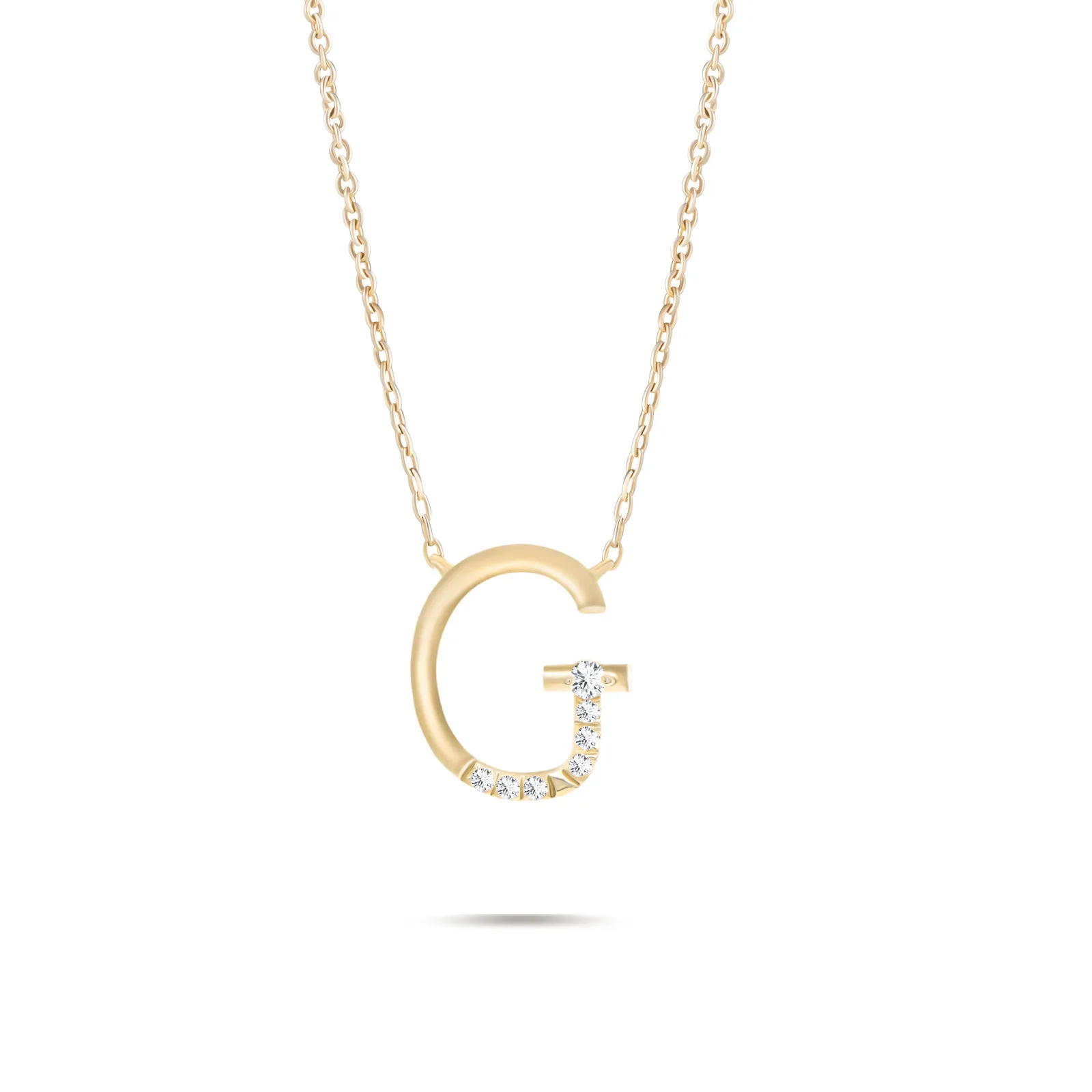 MORSE INITIAL G DIAMOND NECKLACE/ CHOKER