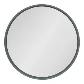 Norma Modern & Contemporary Round Wood Frame Accent Mirror