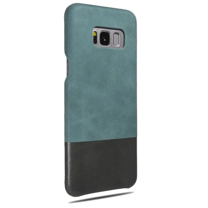 Ocean Blue & Pebble Gray Samsung Galaxy S8  Plus Leather Case