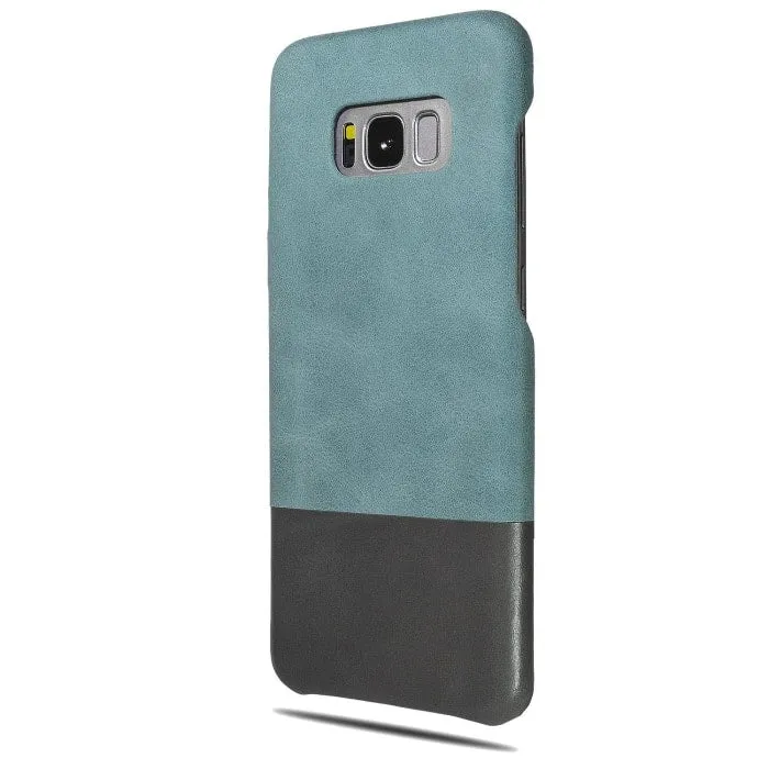 Ocean Blue & Pebble Gray Samsung Galaxy S8  Plus Leather Case