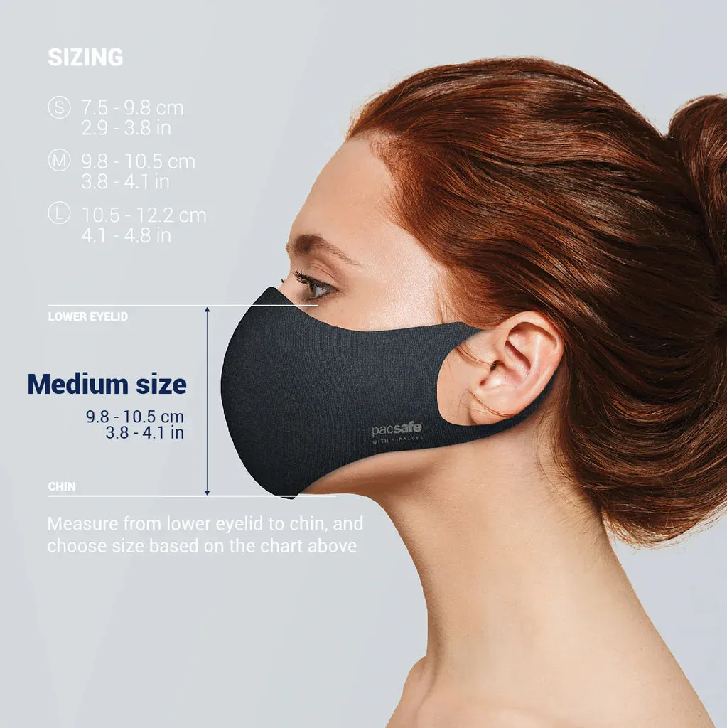 Pacsafe Protective & Reusable Polygiene ViralOff Face Mask