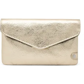 Purse/waist bag in soft leather and timeless design / 16046 - Champagne