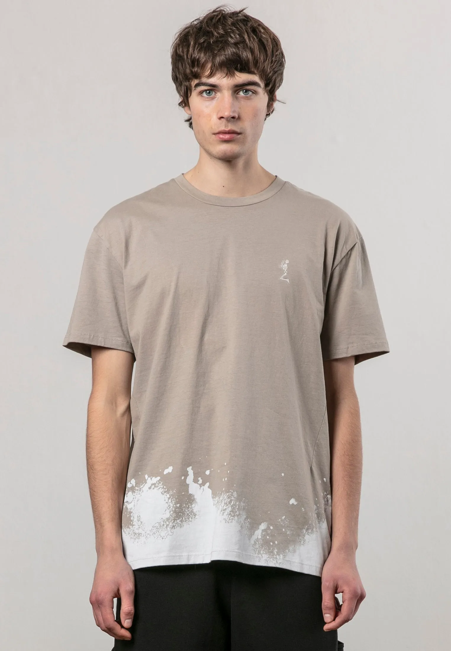 RELIGION BLEACH T-SHIRT FAWN