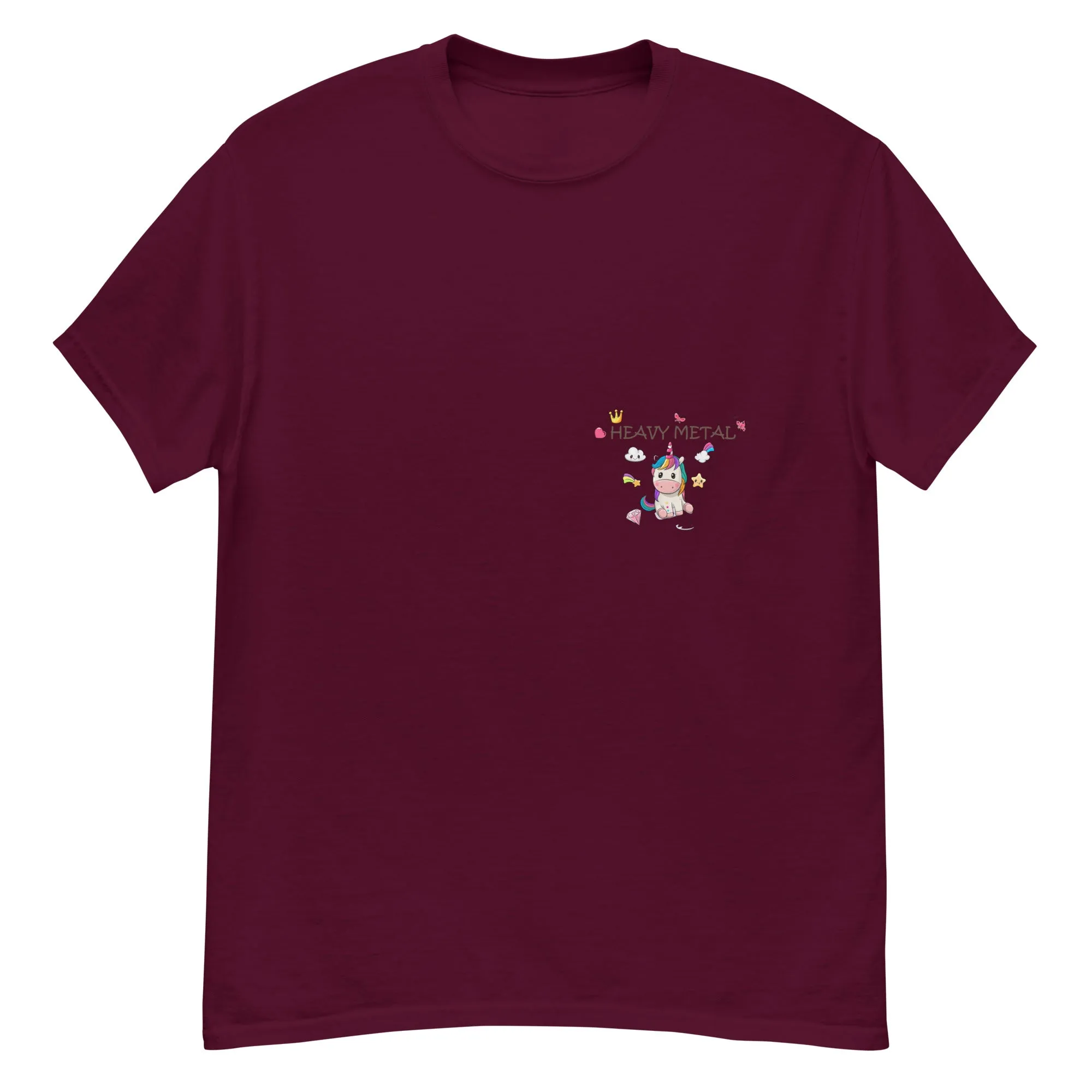 Rock Your Style with Heavy Metal Unicorn Tee - Men's Streetwear Fusion