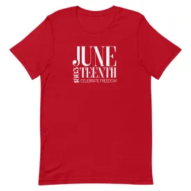 Short-Sleeve Unisex T-Shirt - Red & White Celebrate Freedom