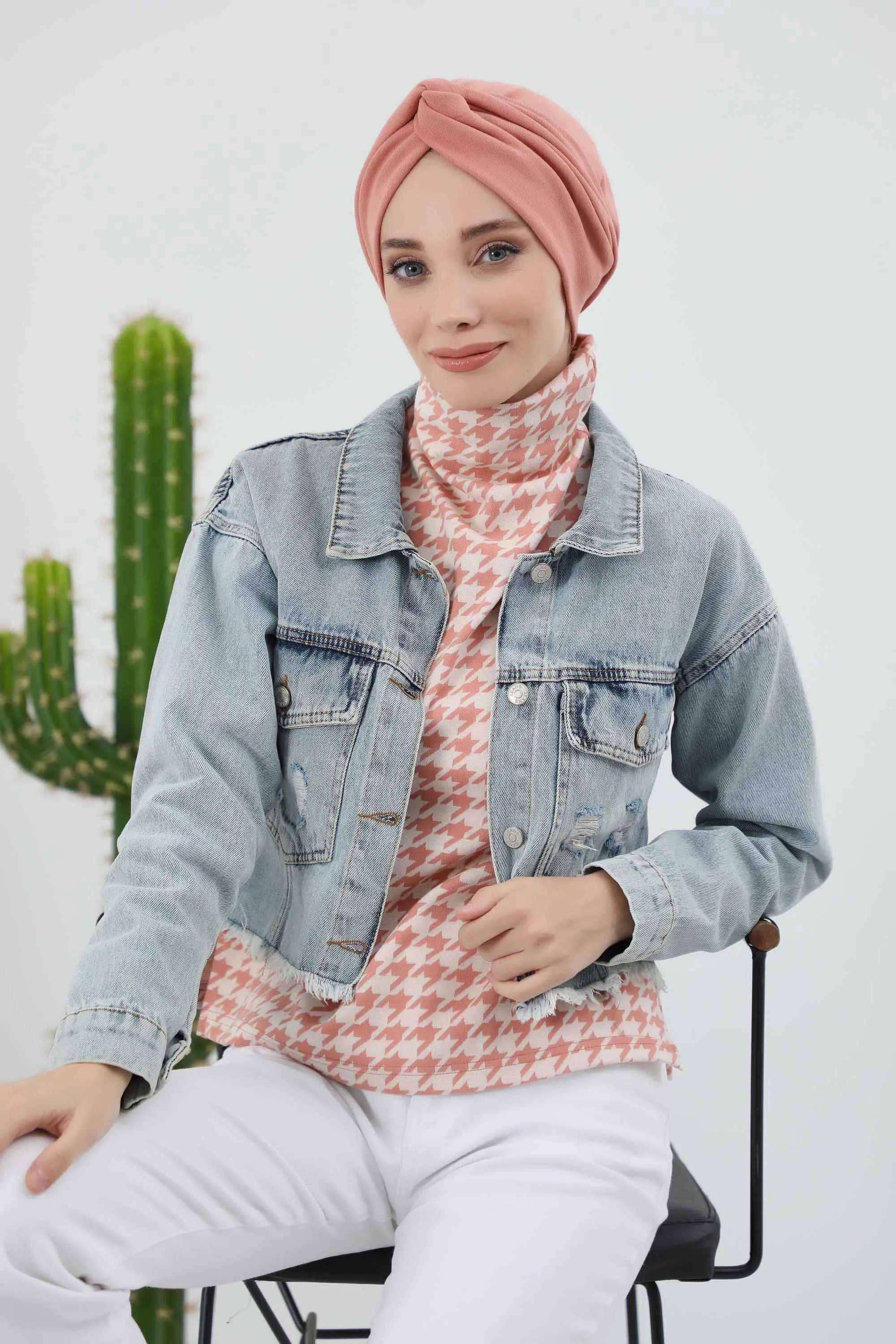 Stretchable Ribbed Winter Turban Bonnet for Women, Soft Polyviscose Headwrap, Cozy and Stylish Stretchable Headwrap for Cold Weather,B-4RB