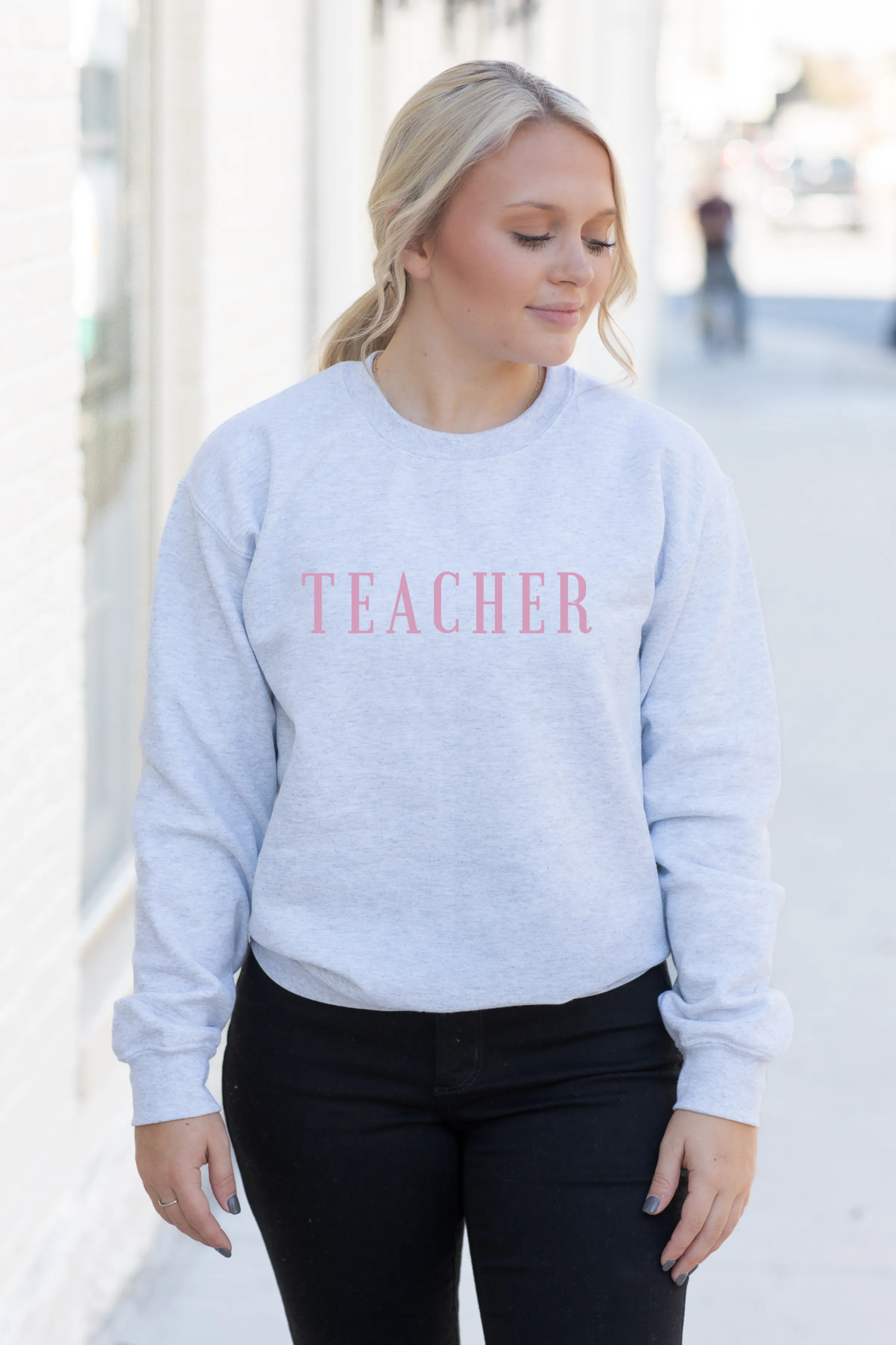 Teacher Serif Sweatshirt