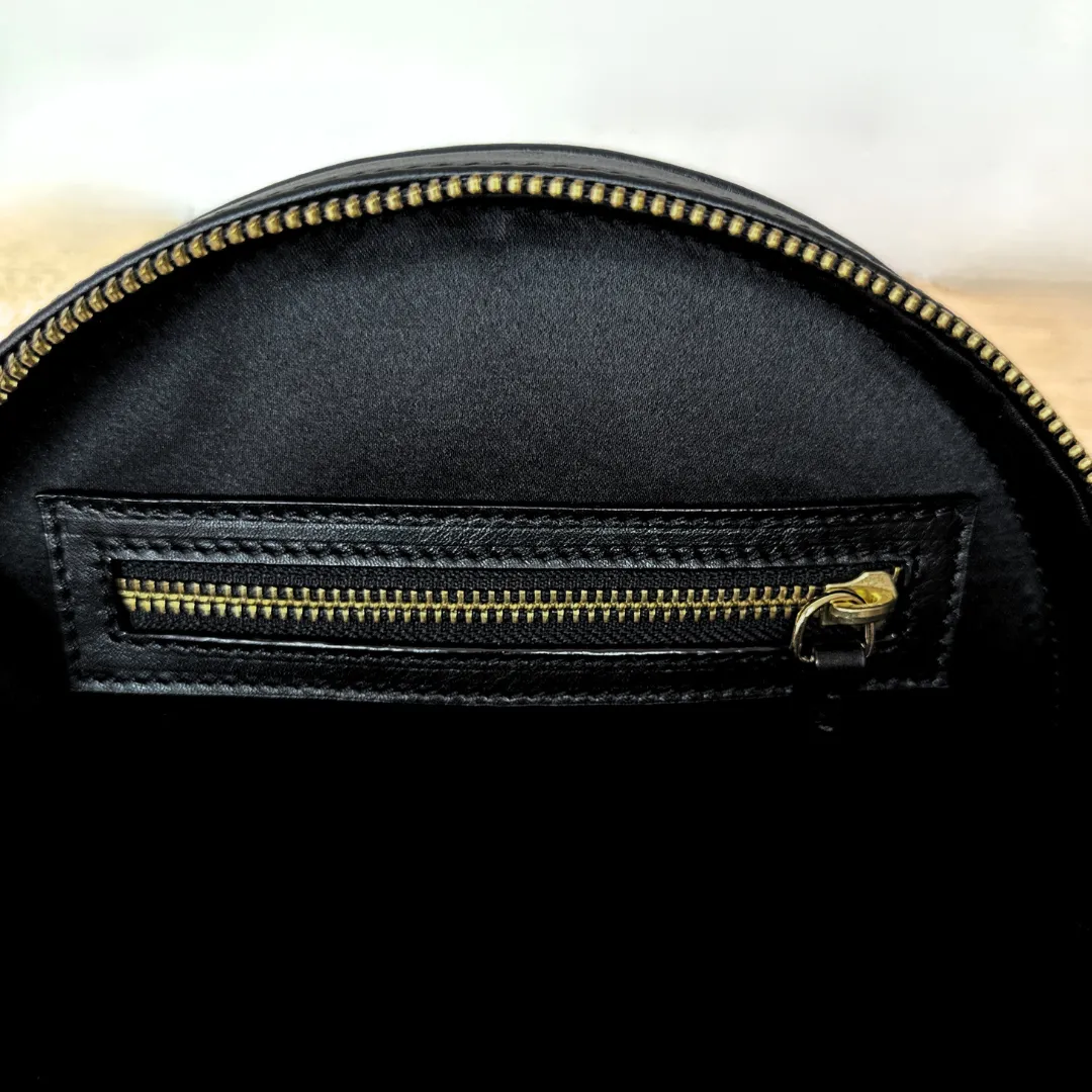 The Duchess Leather Handbag- Black