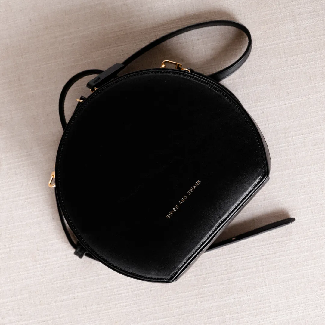 The Duchess Leather Handbag- Black