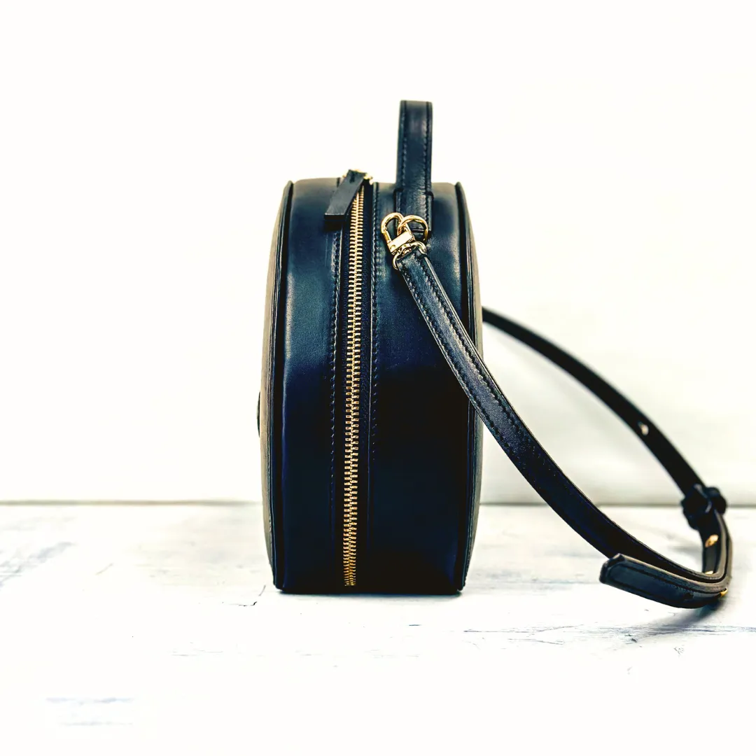 The Duchess Leather Handbag- Black