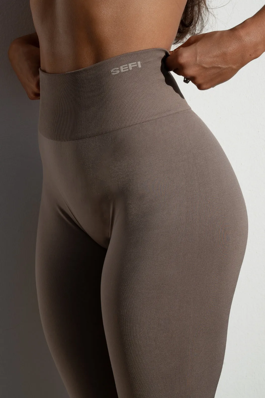 Timeless Leggings Full length - Taupe Gray