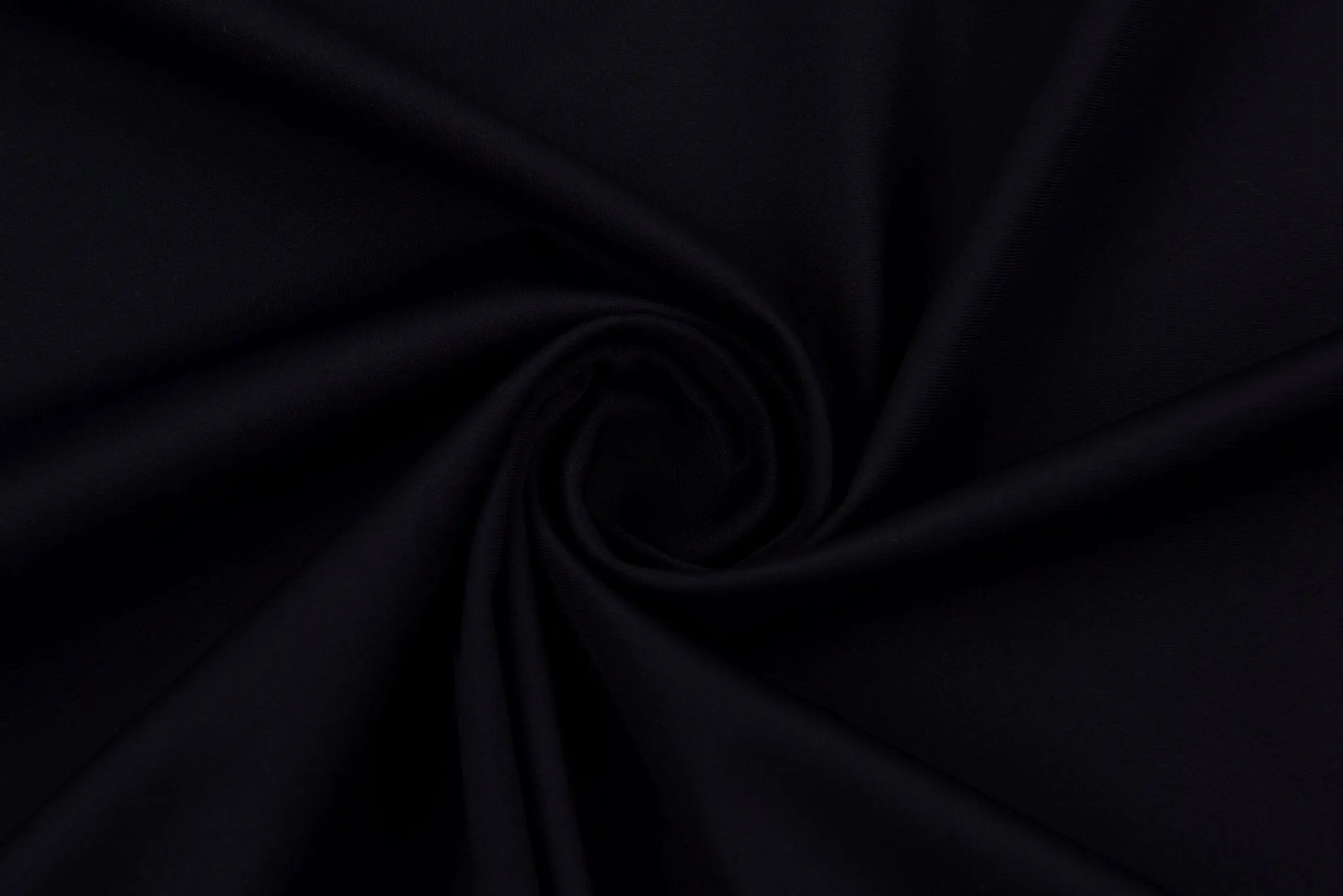 Tricot Nylon Spandex Fabric -Black Matte Finish / 4 Way Stretch 60in Width - Swimwear- Sportswear