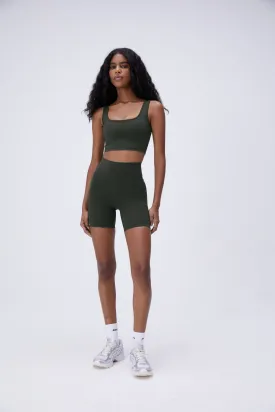 Ultimate Crop Shorts - Dark Olive