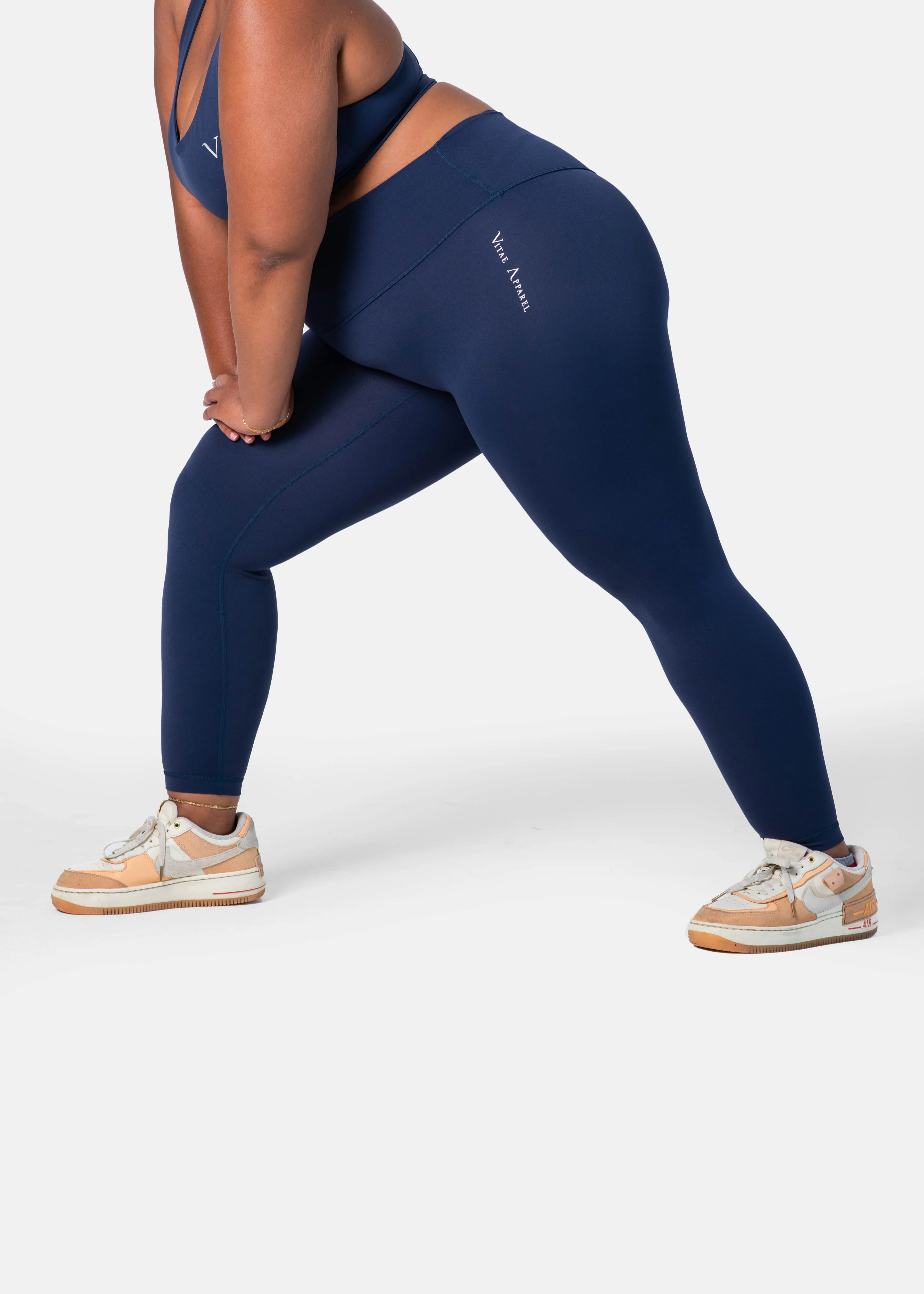 Ultra Flex Seamless Leggings Dark Denim Blue