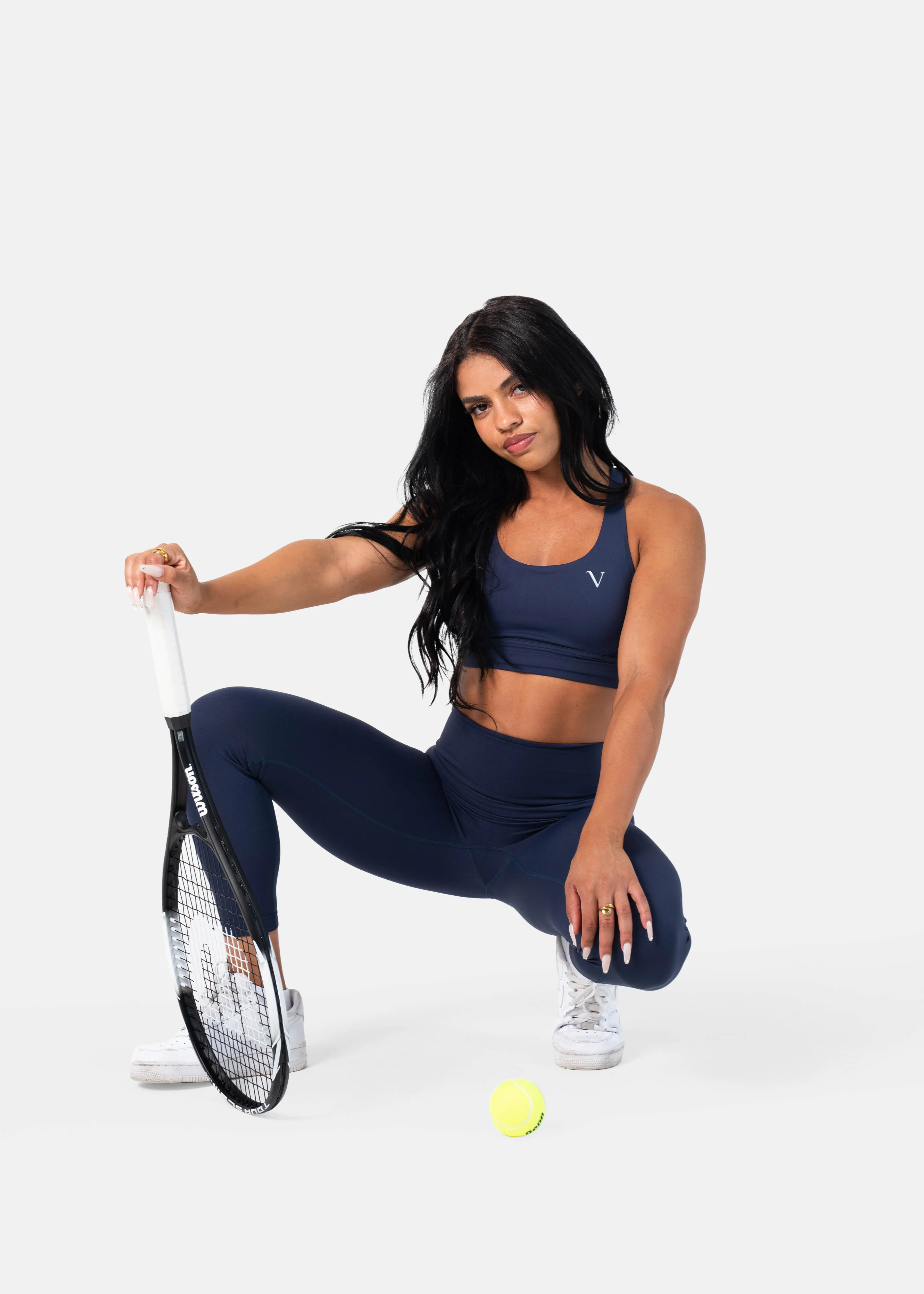 Ultra Flex Seamless Leggings Dark Denim Blue