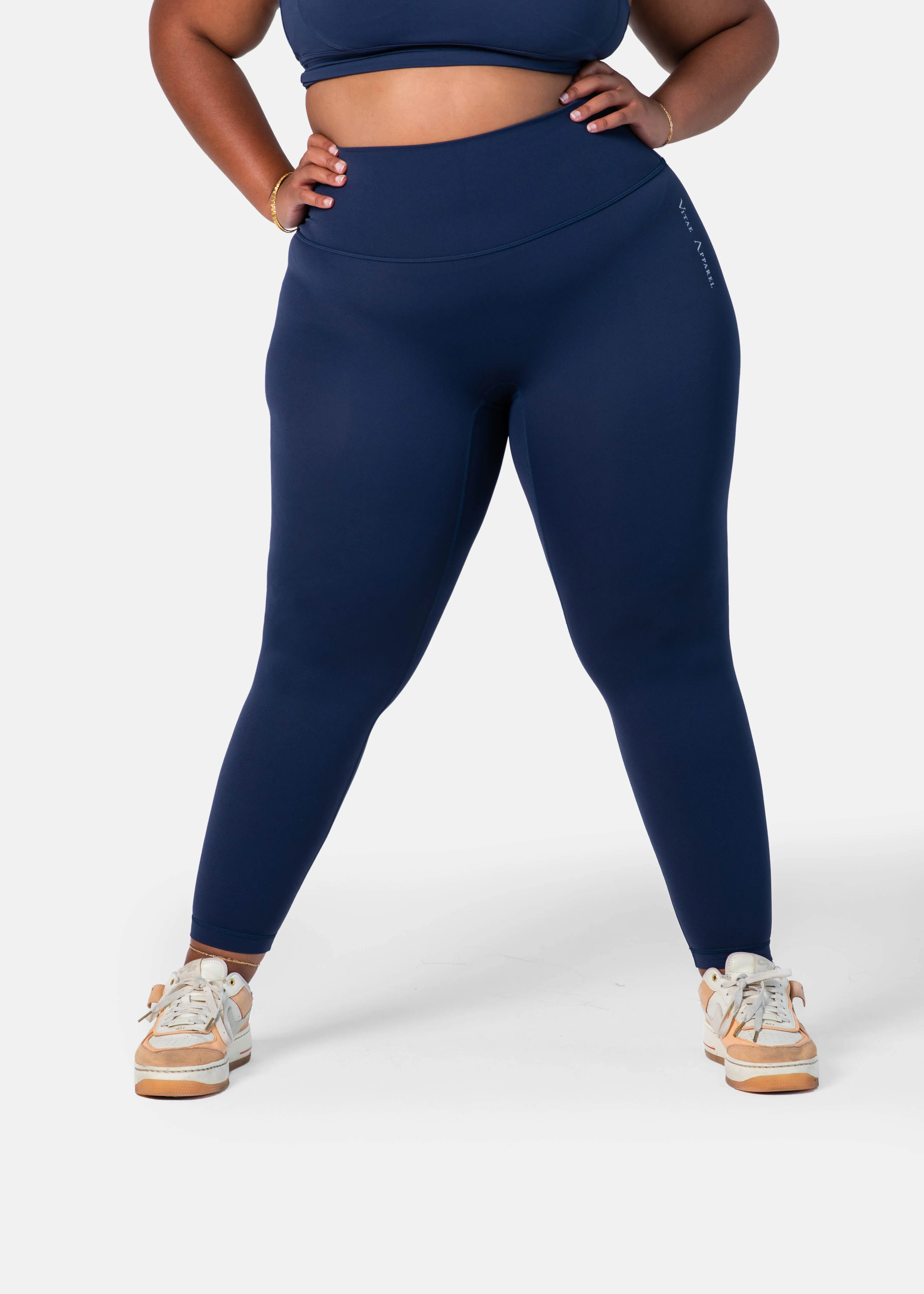 Ultra Flex Seamless Leggings Dark Denim Blue