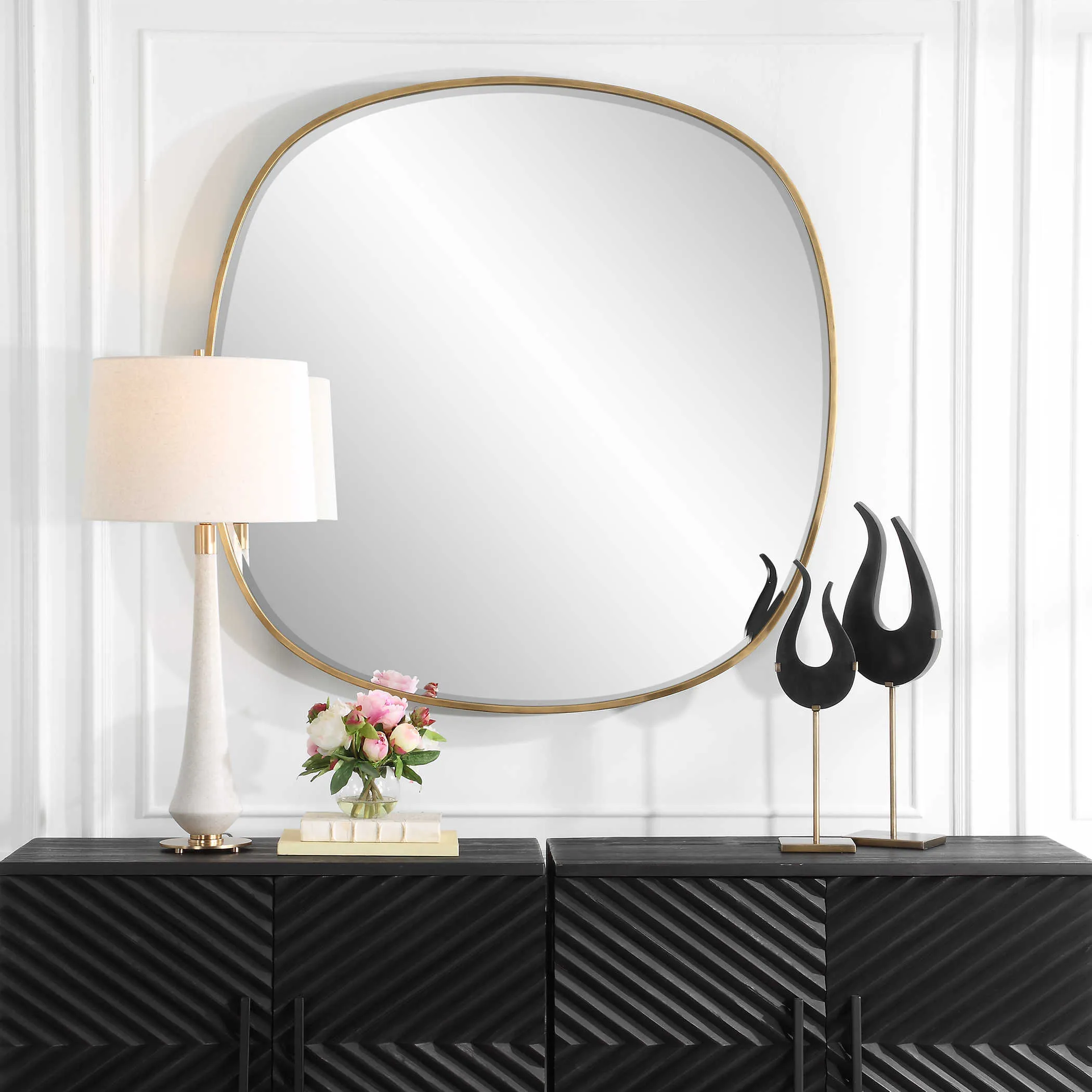 Webster 47" Mirror - Semi-Round