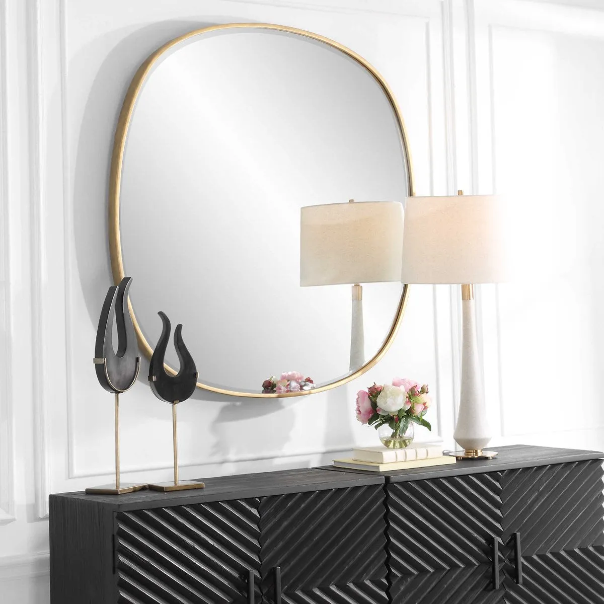 Webster 47" Mirror - Semi-Round