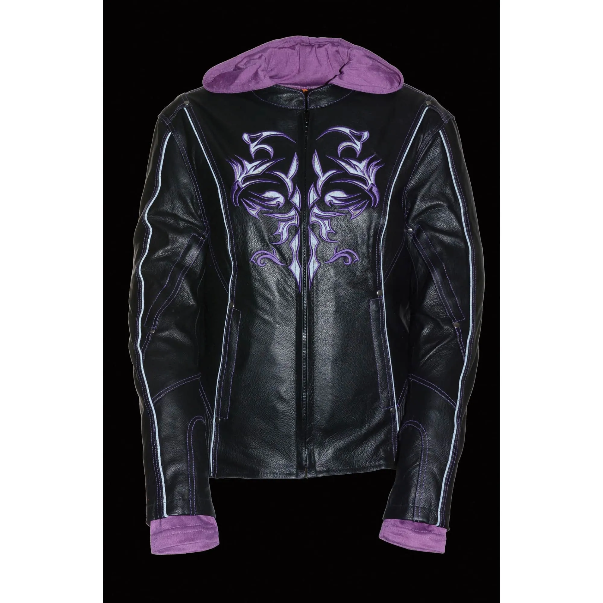 Women’s 3/4 Jacket w/ Reflective Tribal Detail