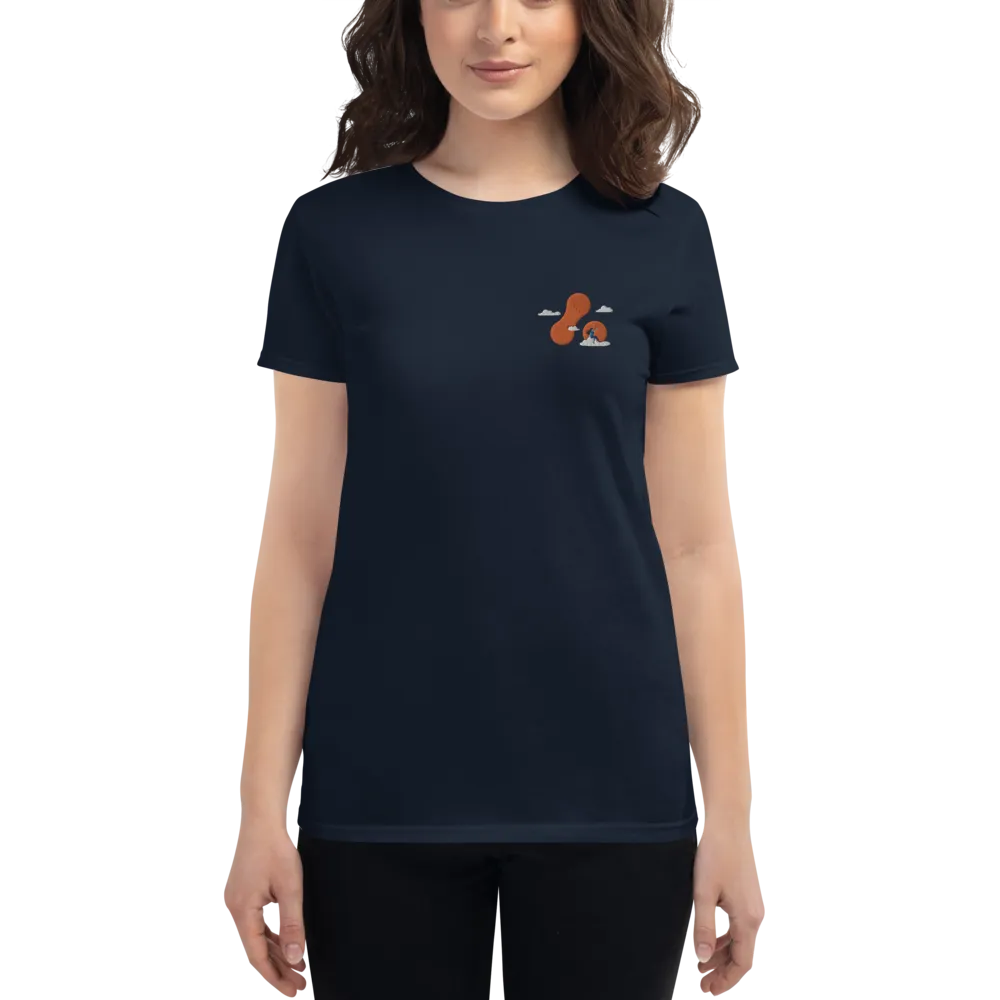 Women's Embroidered Adaptavist Cloud Design T-Shirt MC