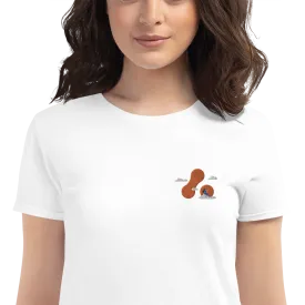 Women's Embroidered Adaptavist Cloud Design T-Shirt MC